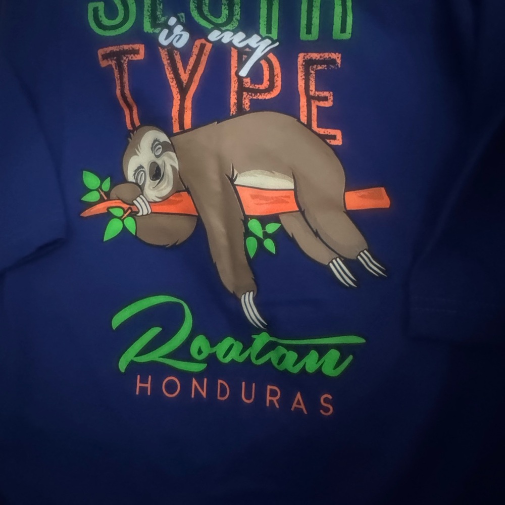 Roatan Men’s Blue Sloth Graphic Tee